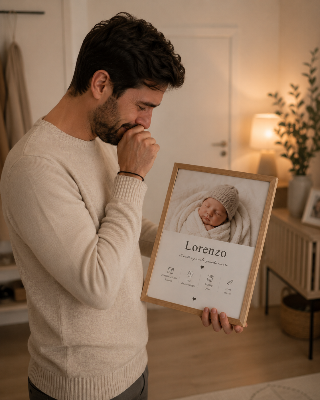 MiniFoto - Quadro nascita personalizzato